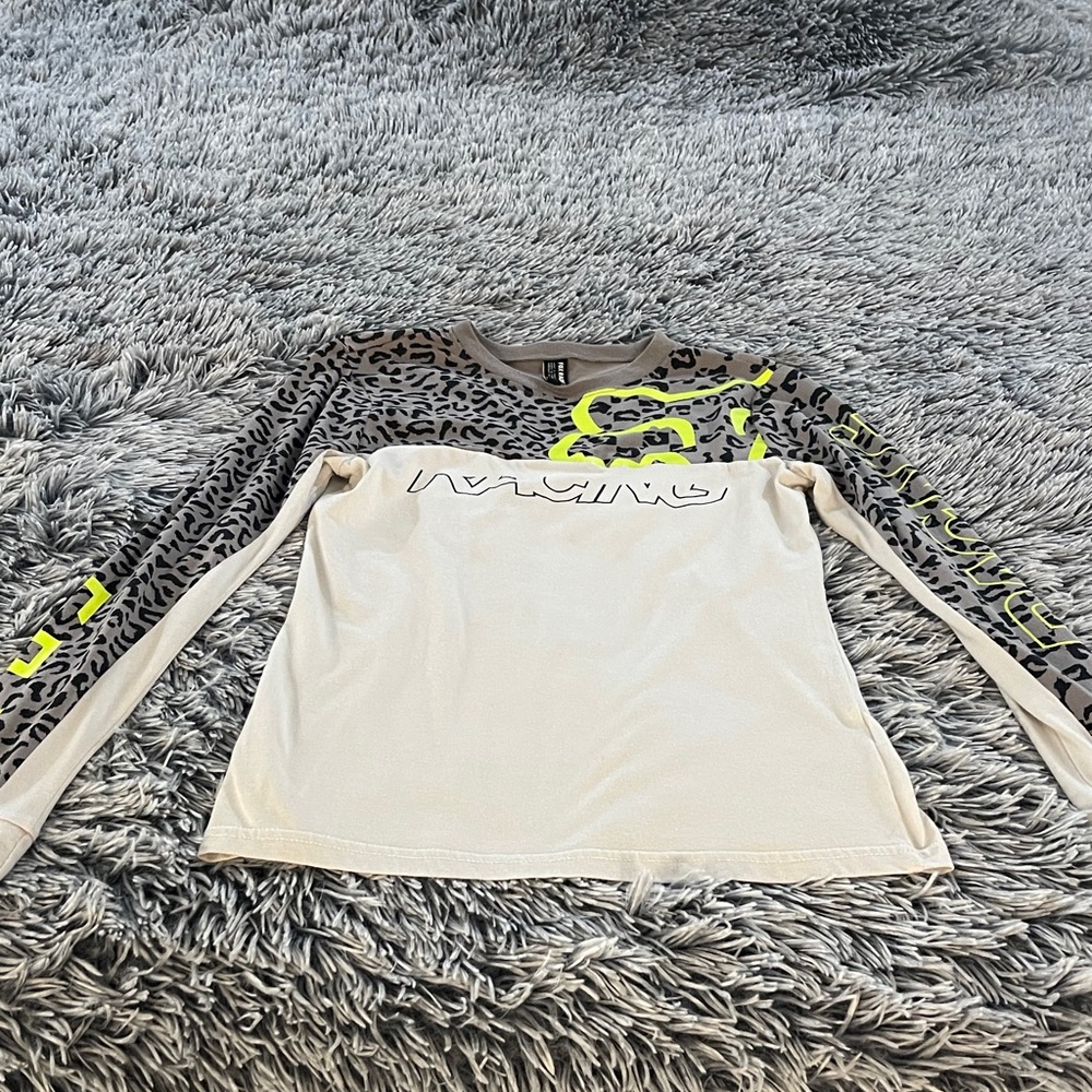 Fox Women's Long Sleeve Tee - Cream and Yellow